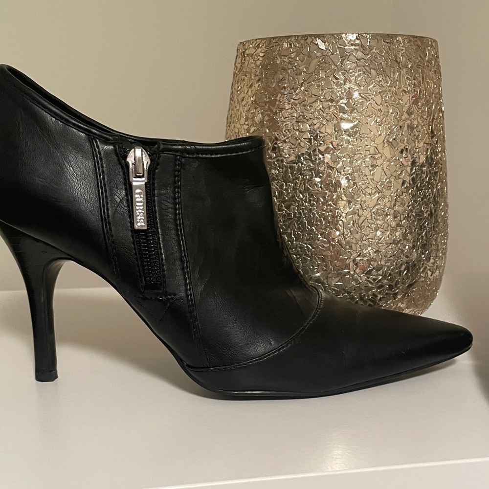 Guess Black Heeled Boots